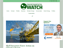 Tablet Screenshot of environmental-watch.com